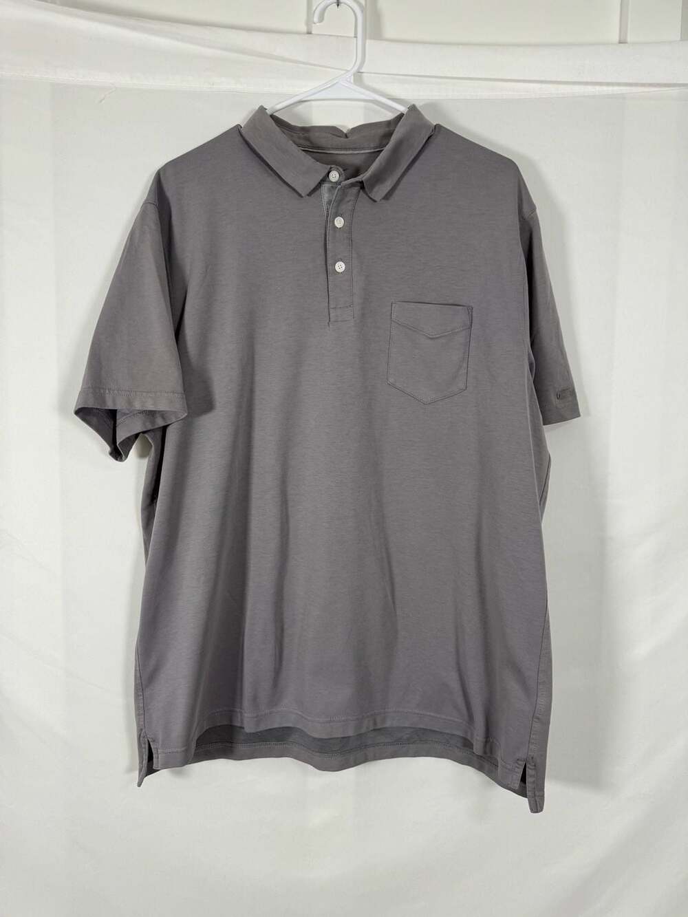 Nike Dri-FIT Standard Fit Gray Short Sleeve Pocket Polo Shirt Size XL